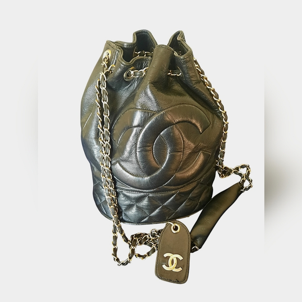 Vintage CC Quilted Bucket bag